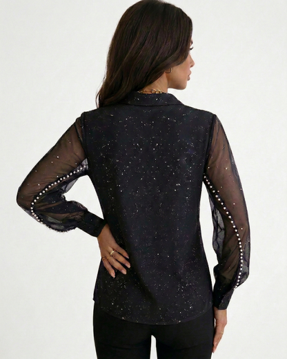 Mel -  Blusa elegante con brillo